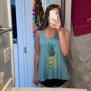 Pineapple boutique tank top